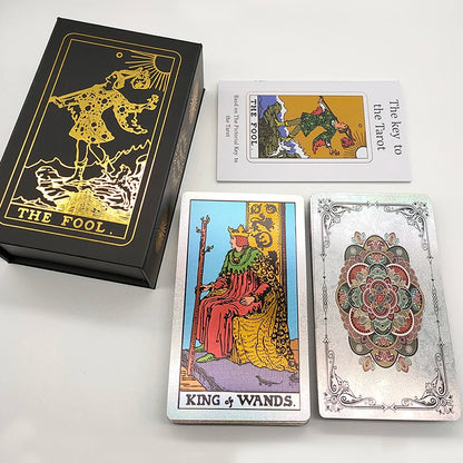 Classical Gold Foil Waterproof Tarot Cards with Megnet Box as Special Gift