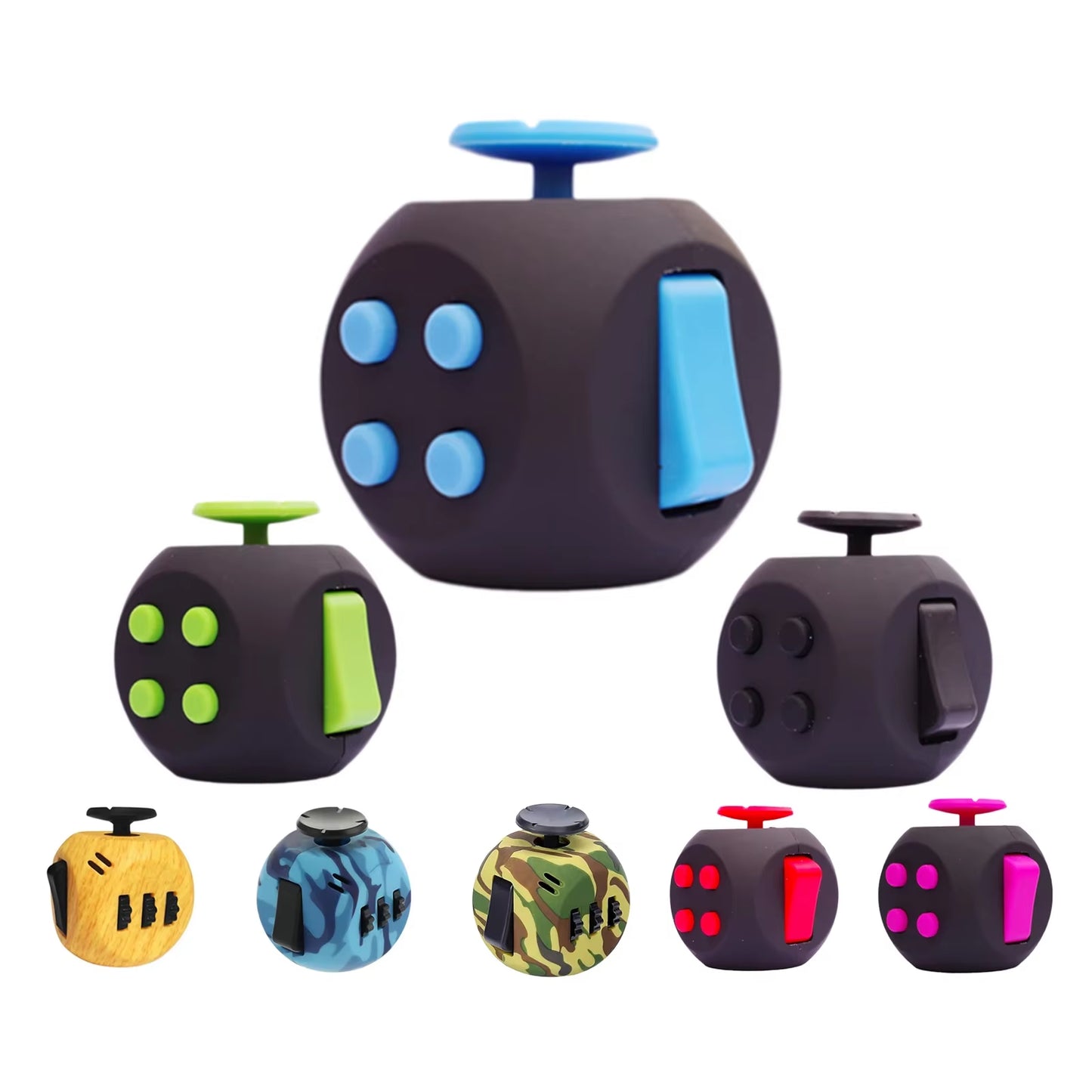 6 Sides Fidget Cube Sensory Toys for Adults and Kids with ADHD ADD OCD Autism Anxiety anti Stress Relive EDC Hand Fidget Toys