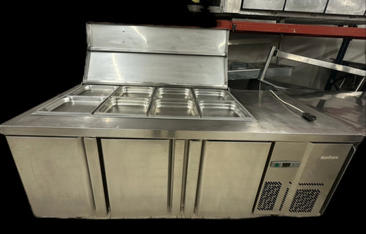 Saladette Réfrigérée INFRICO 3 Portes – Inox – Groupe à Droite – Occasion Pro