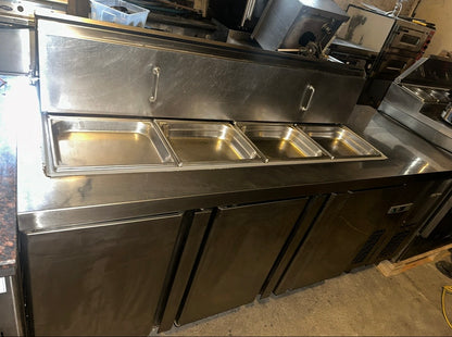 Saladette Réfrigérée INFRICO 3 Portes – Inox – Groupe à Droite – Occasion Pro