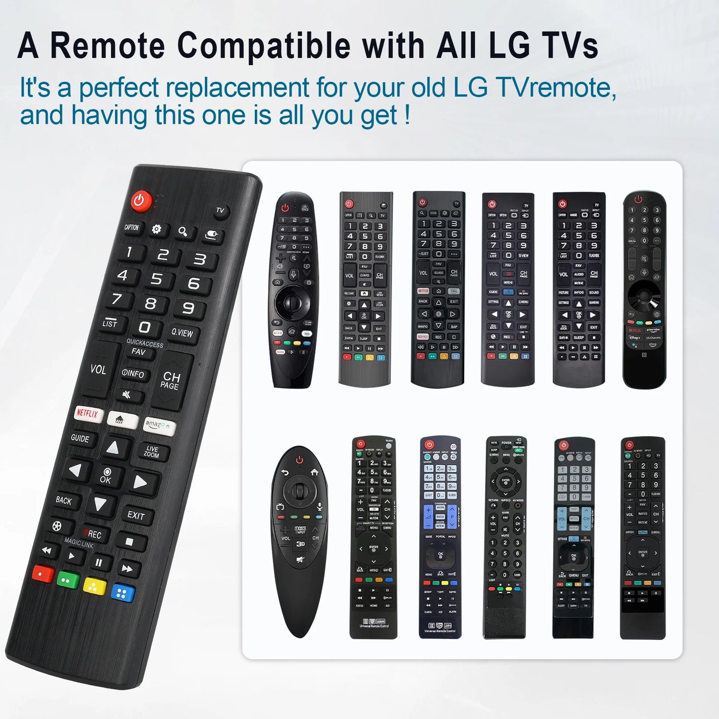 Universal 替换 Remote Control for All L-G Oled 3D Thinq Lcd, Led, Oled Smart Tvs for Akb 75095307 Akb 75375604 Akb 74915313
