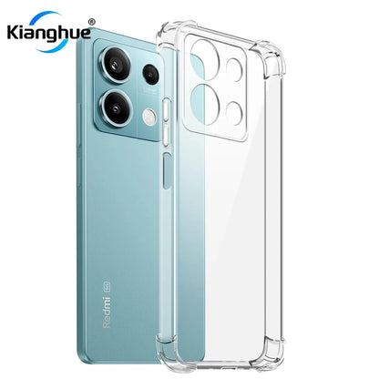 Shockproof Silicone Case for Xiaomi Redmi Note 13 12 12S 12T 11 11T 11S 10 10S Pro plus Pro+ 4G 5G Clear Soft Ultra Thin Shell