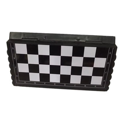 1 Set Mini International Chess Folding Magnetic Plastic Chessboard Board Game Portable Kid Toy Portable Outdoor Chess Set