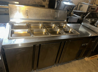 Saladette Réfrigérée INFRICO 3 Portes – Inox – Groupe à Droite – Occasion Pro