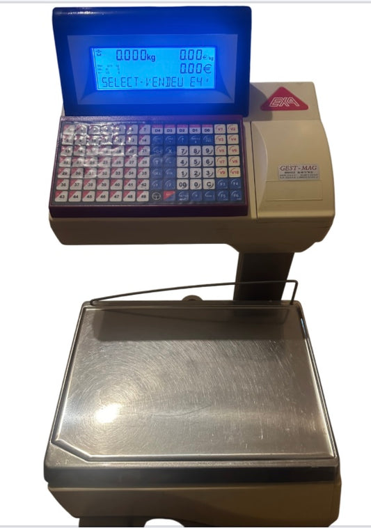 Balance commerciale EKA GEST-MAG avec imprimante intégrée – Poids / Prix / Étiquetage