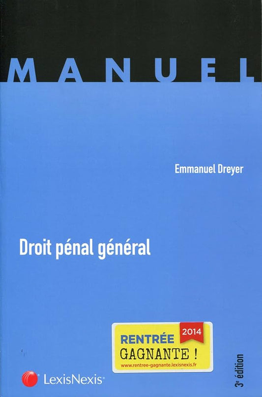 DREYER EMMANUEL
Droit pénal général