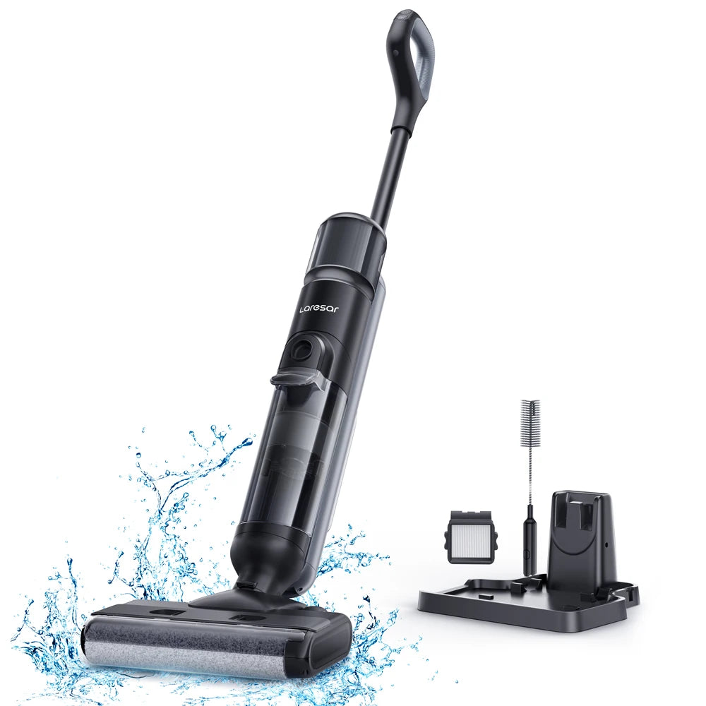 M3 Cordless Wet Dry Vacuum Cleaner Mop, Edge Cleaning 55Min Auto Suction Floor Washer Self-Cleaning Smart Home Appliance