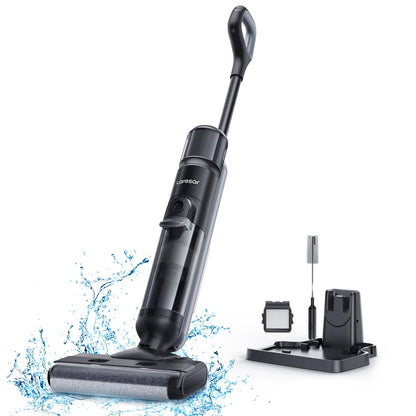 M3 Cordless Wet Dry Vacuum Cleaner Mop, Edge Cleaning 55Min Auto Suction Floor Washer Self-Cleaning Smart Home Appliance