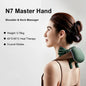 Electric Neck and Shoulder Massager Cervical Spine Massager Trapezius Kneading Muscles Back Massagers Pillow Relaxation