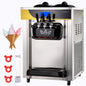 Commercial Ice Cream Maker 22-30L/H Yield 2200W Countertop Soft Serve Machine with 2X6L Hopper 2L Cylinder LCD Panel