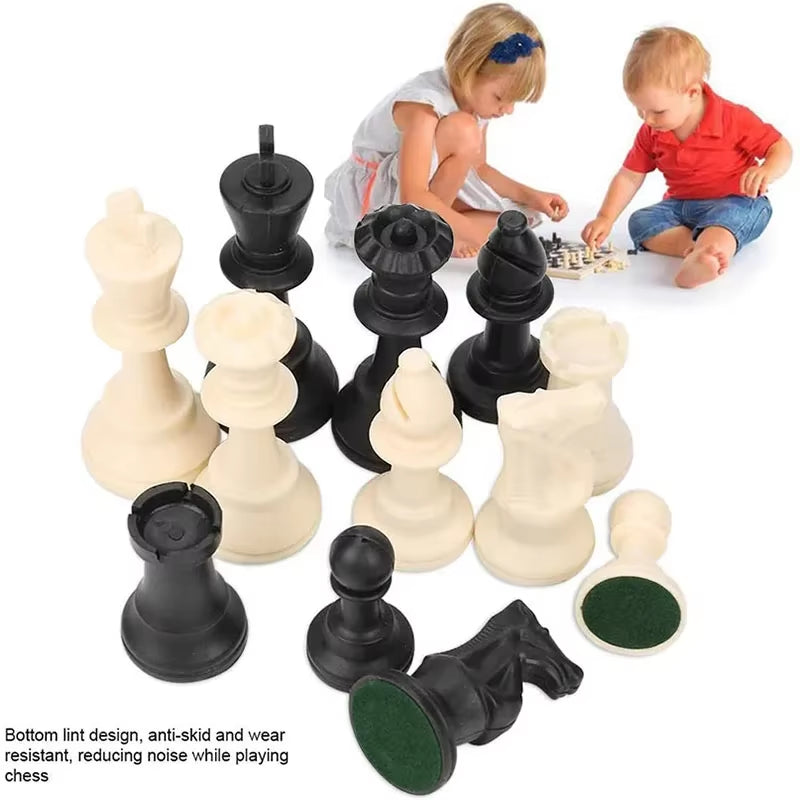 Luxury 32 Chess Pieces High Quality Chess Game King High 64Mm 77Mm 97Mm Ajedrez Medieval Chess Set Kids Toys Playing Game